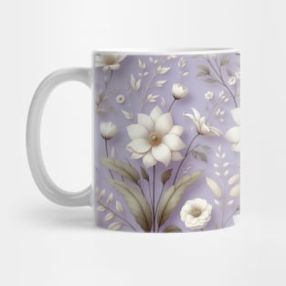 White Flowers Mug